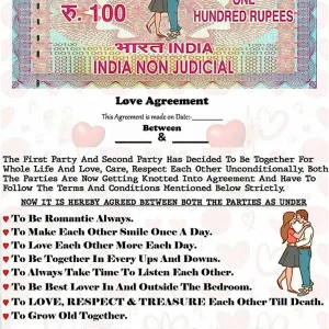love Agreement Certificate
